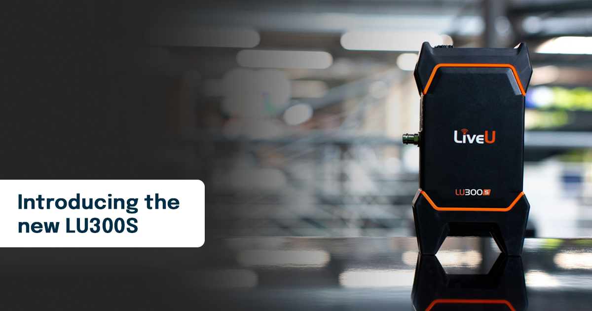 The new LU300S - our small-sized 5G, 4K 10-bit HDR solution for live coverage on-the-go
